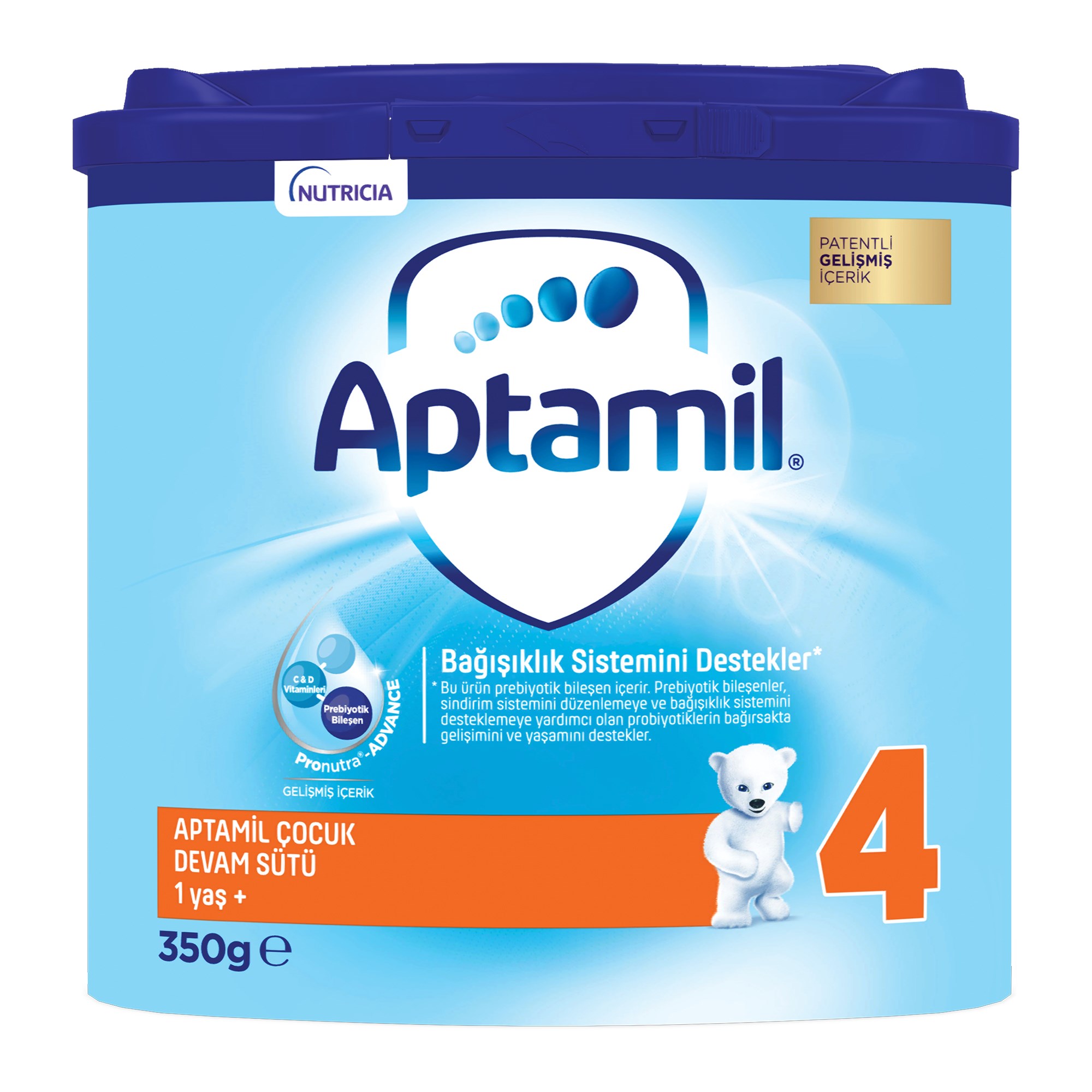 Aptamil 4 Çocuk Devam Sütü 350 g 1 Yaş+ Akıllı Kutu  