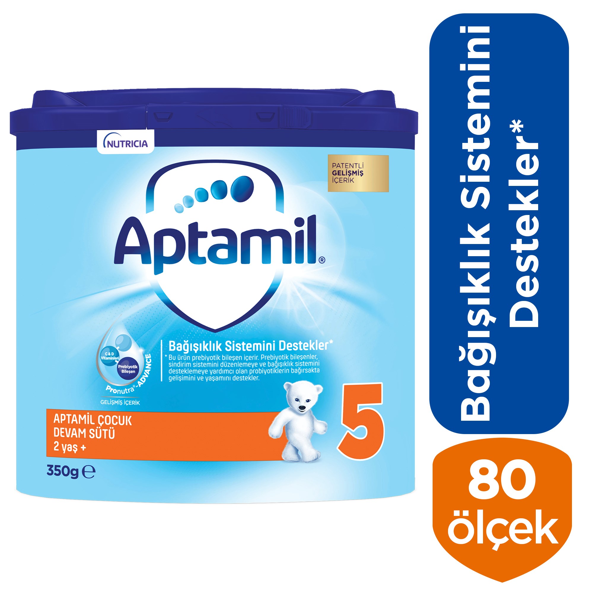 Aptamil 5 Çocuk Devam Sütü 350g 2 Yaş+ Akıllı Kutu 