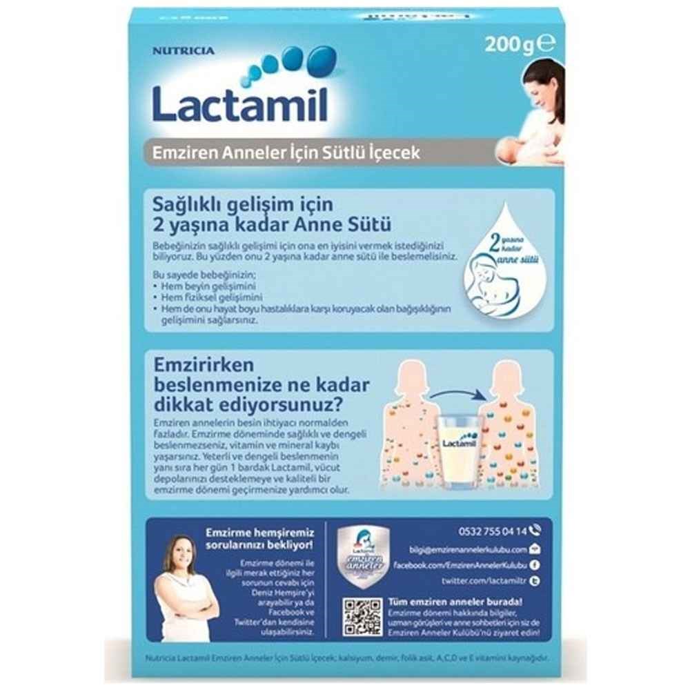 Lactamil Emziren Anneler İçin Sütlü İçecek 200 gr. 