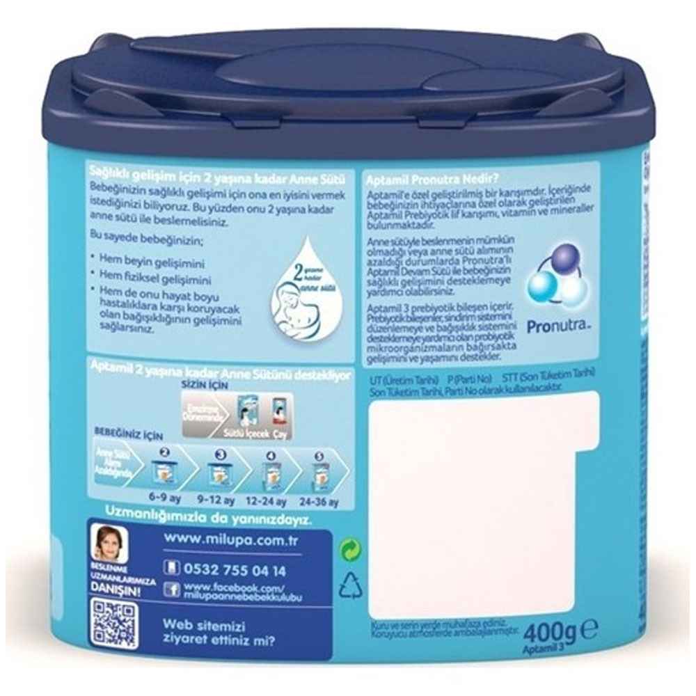 Aptamil 3 Bebek Sütü 400 gr 