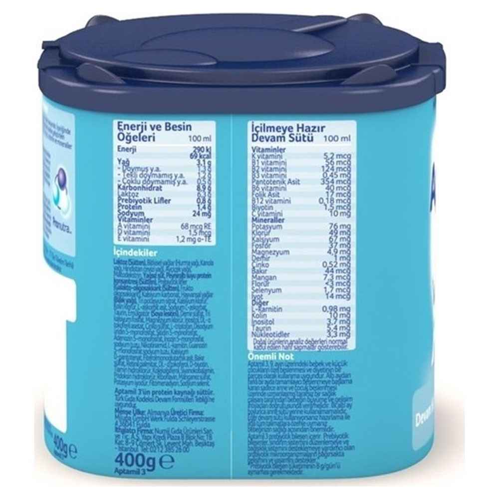 Aptamil 3 Bebek Sütü 400 gr 