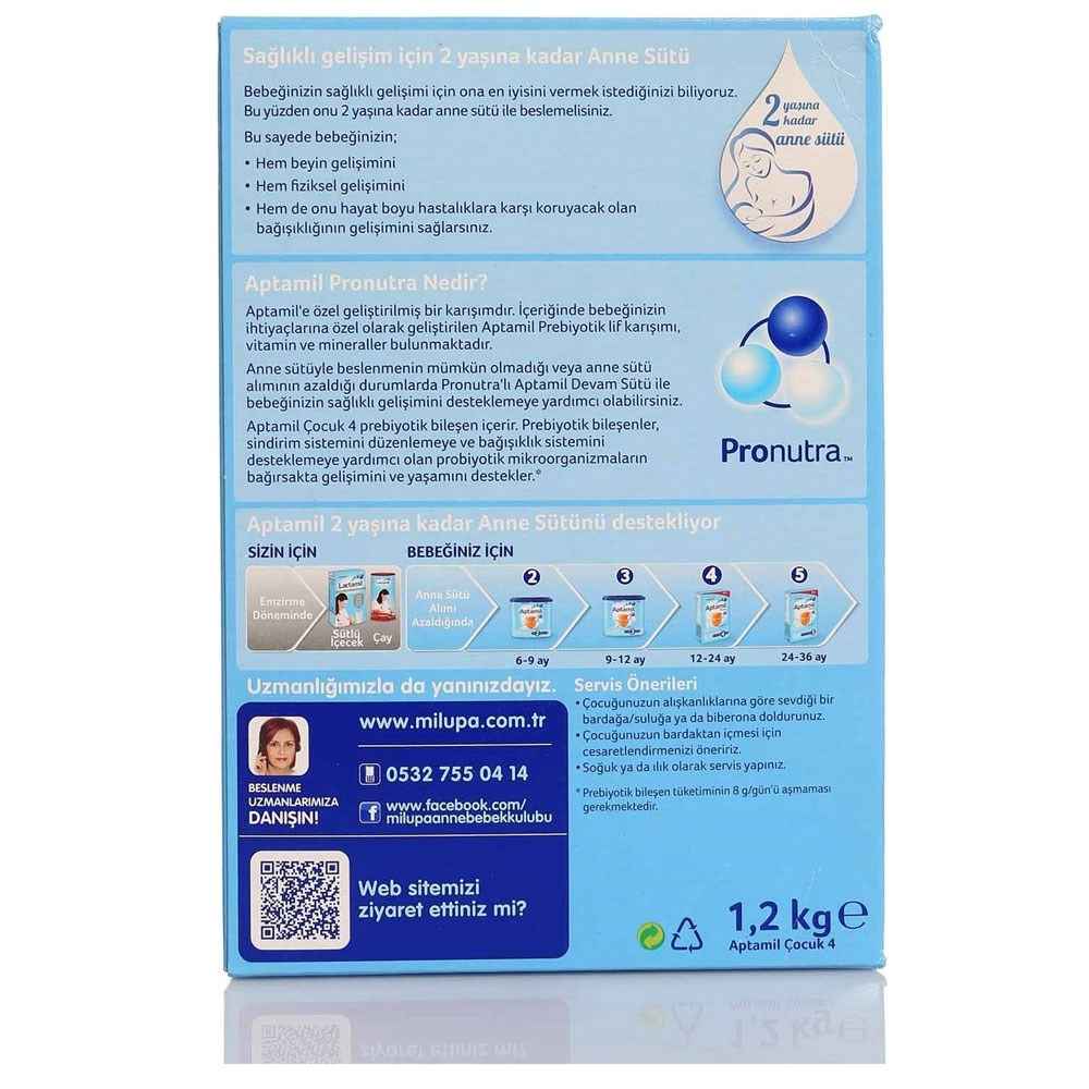 Aptamil 4 Çocuk Devam Sütü 1200 gr 