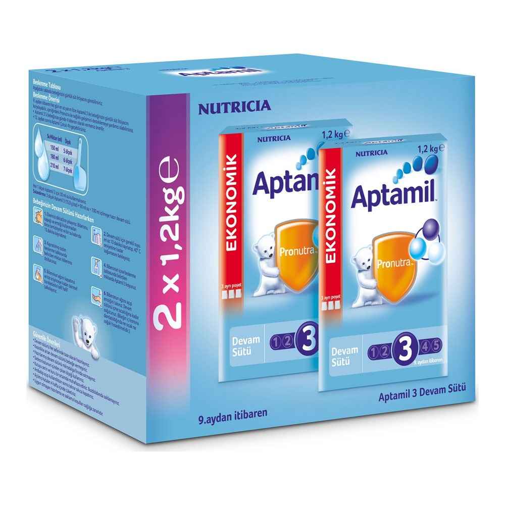 Aptamil 3 Bebek Sütü 2x1200 gr 