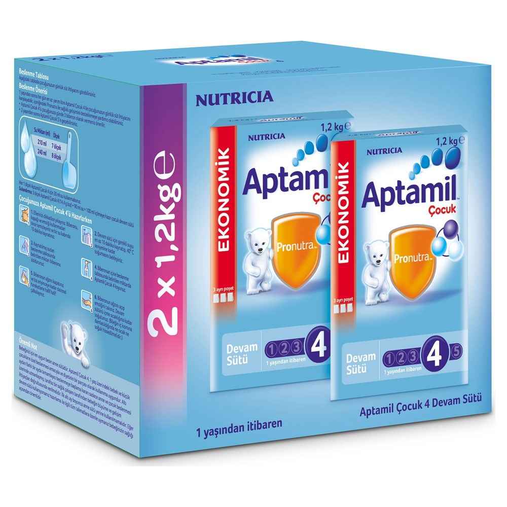 Aptamil 4 Bebek Sütü 2x1200 gr 