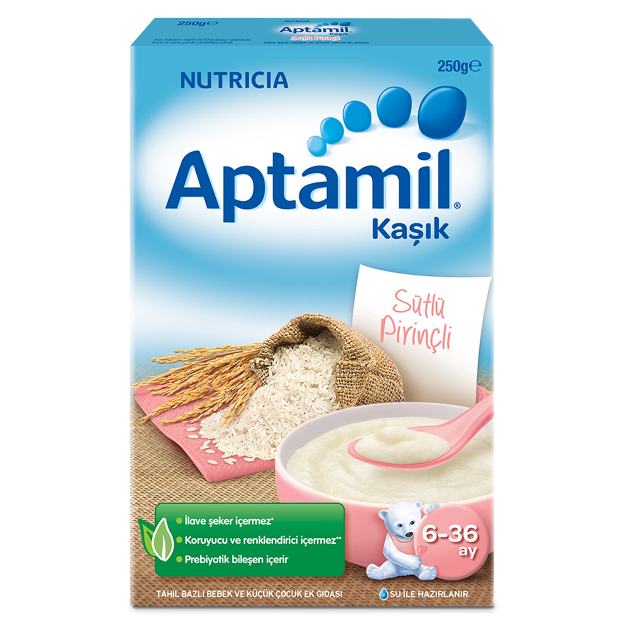 Aptamil Sütlü Pirinçli Kaşık Maması 250 g 6-36 Ay 