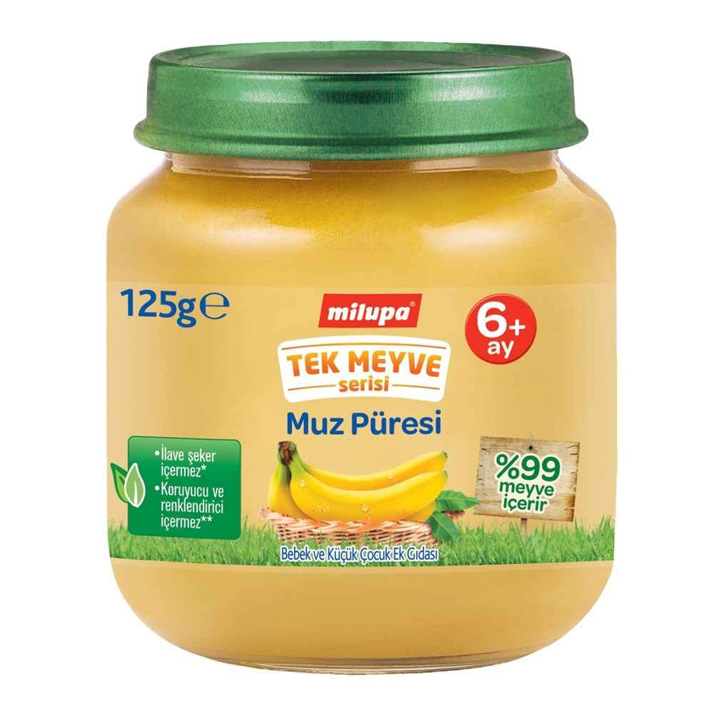 Milupa Tek Meyve Muz Püresi 125 gr 