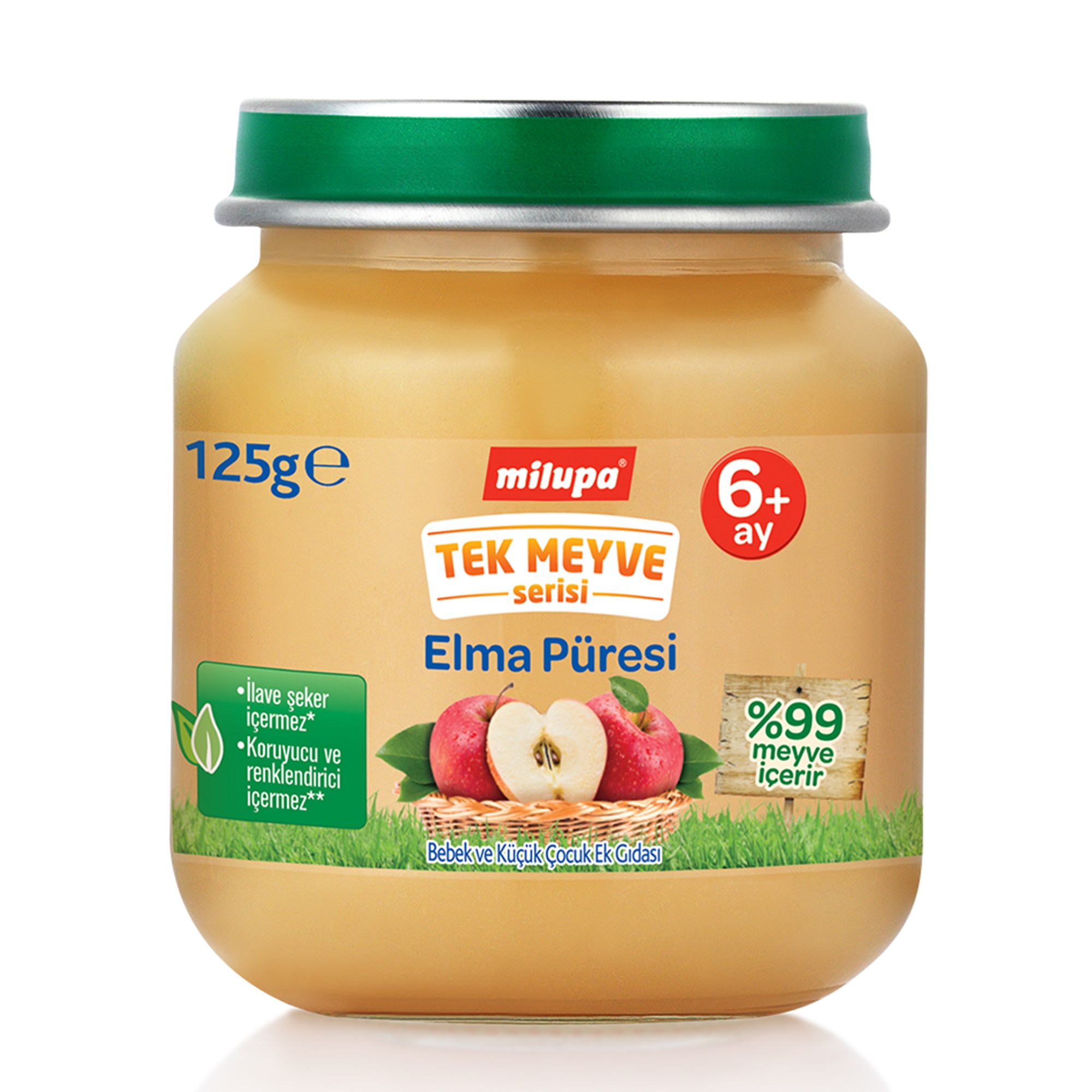 Milupa Elma Püresi 125 g 6+ Ay 