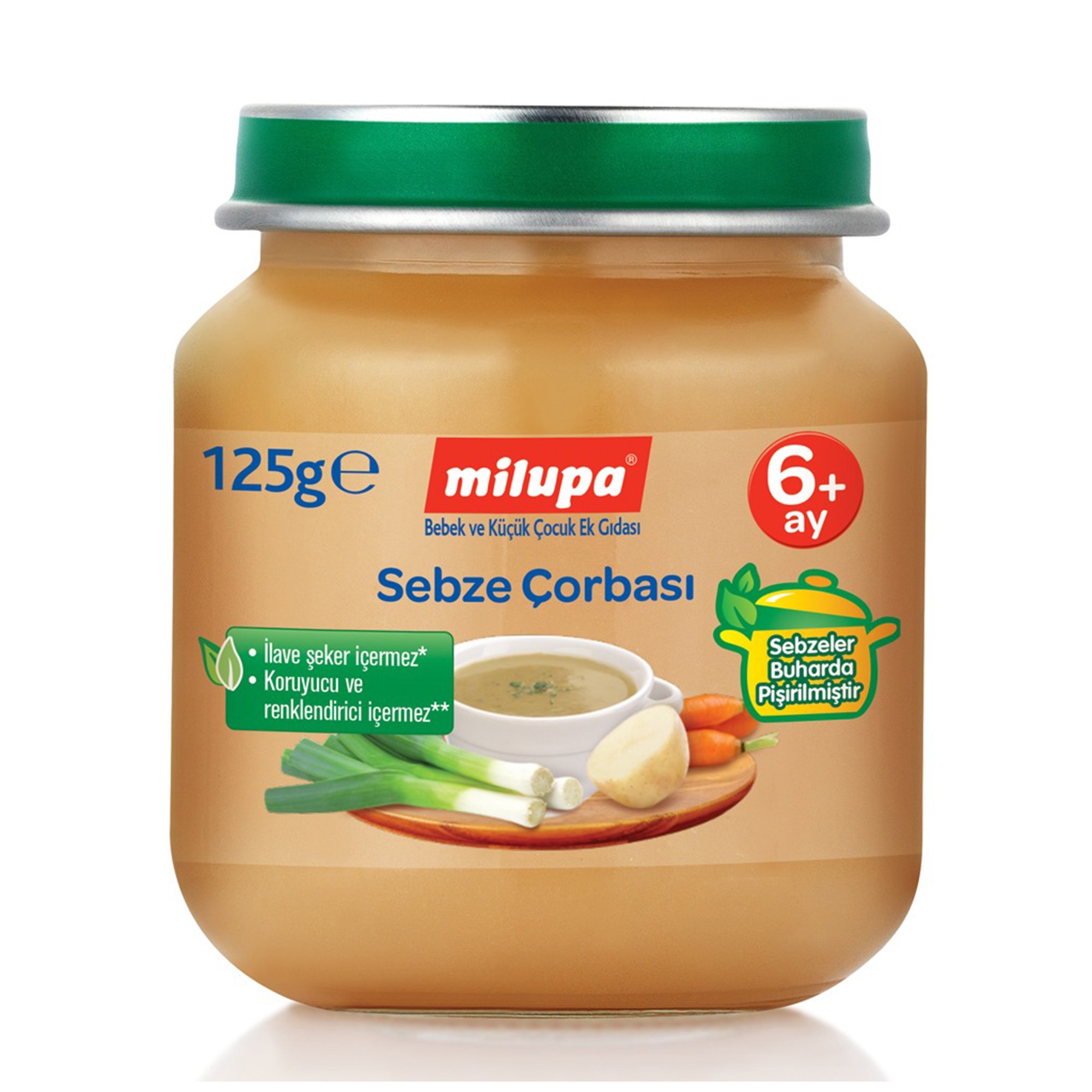 Milupa Sebze Çorbası Kavanoz 125 g 6+ Ay 