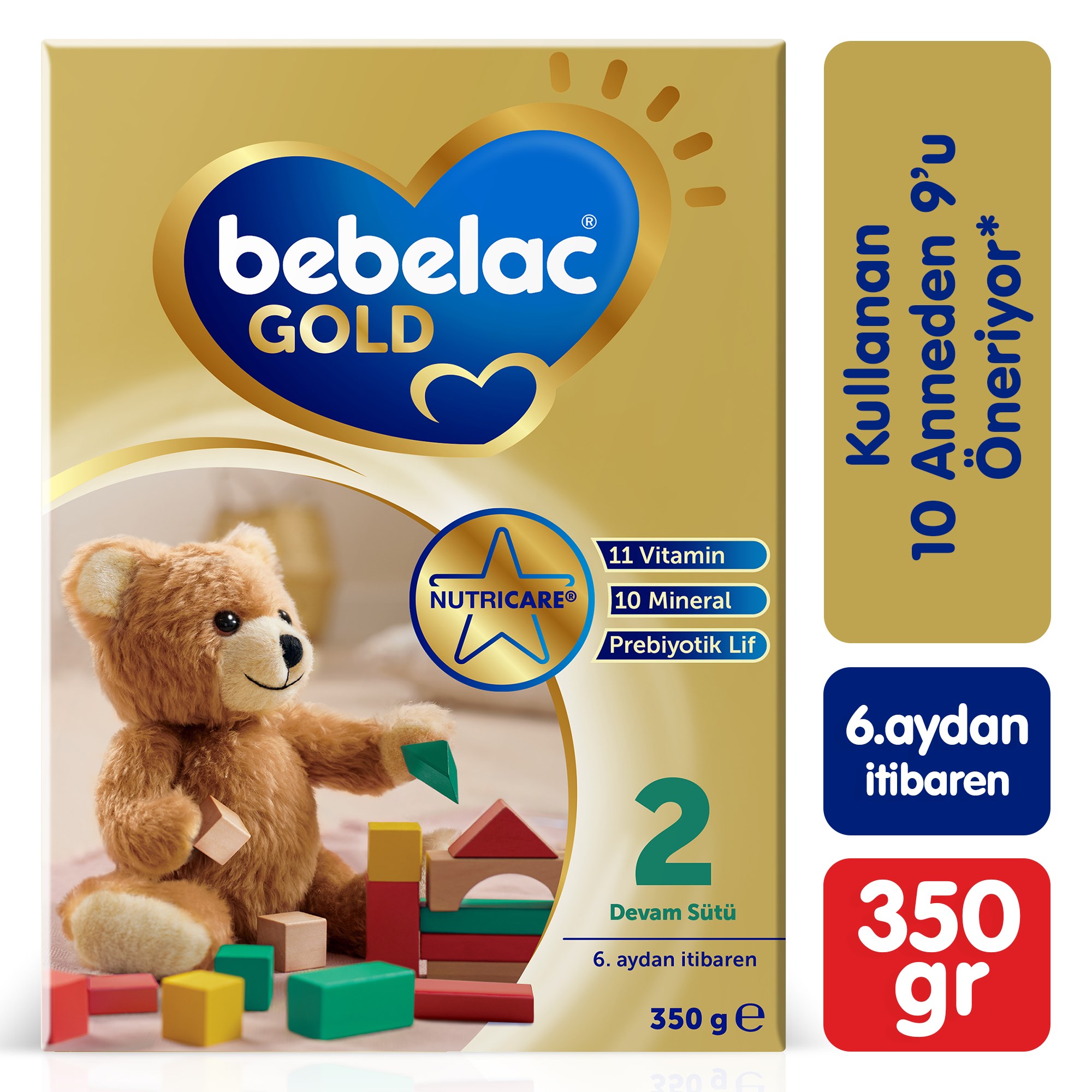 Bebelac Gold 2 Devam Sütü 350 g 6-12 Ay 