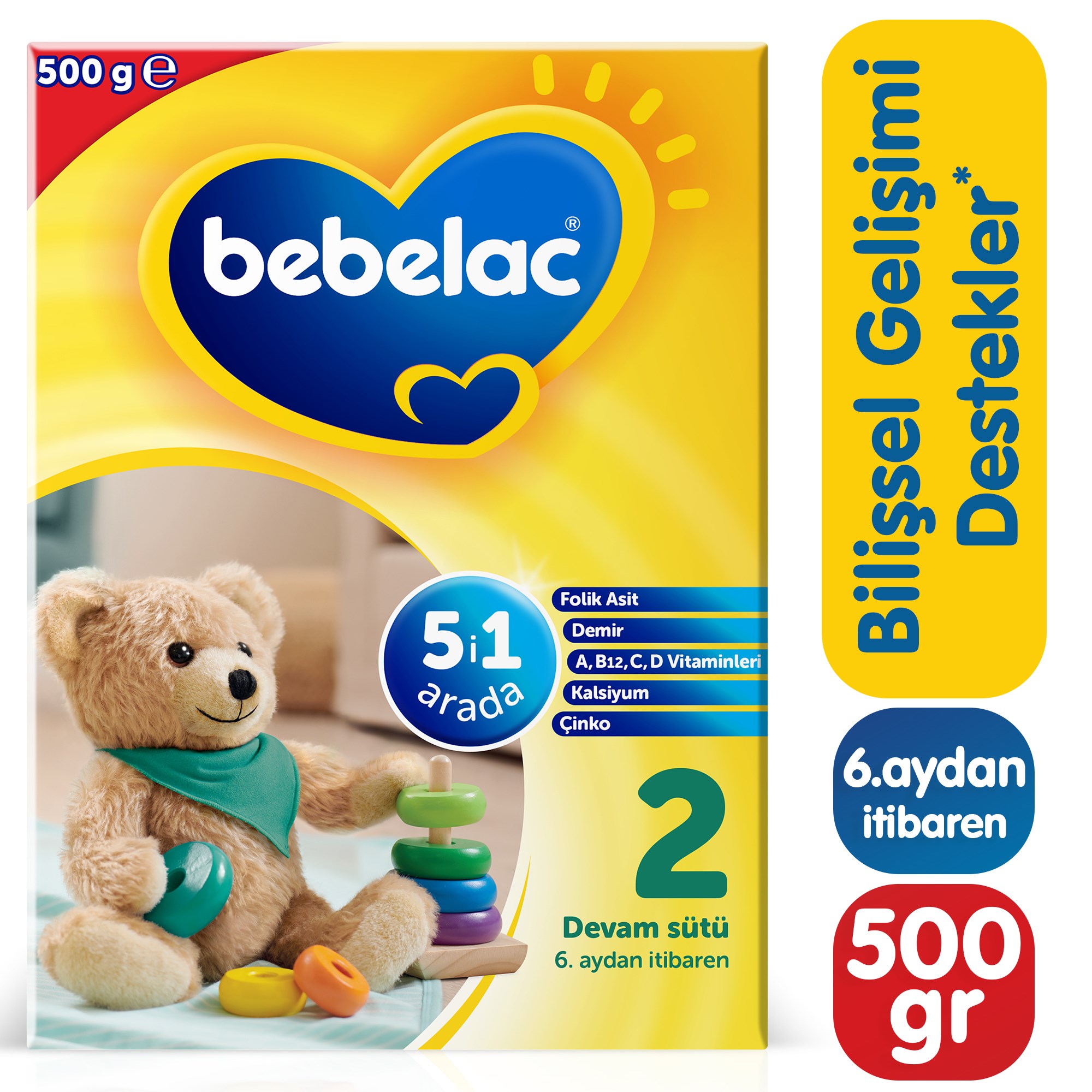 Bebelac 2 Devam Sütü 500 g 6-9 Ay 
