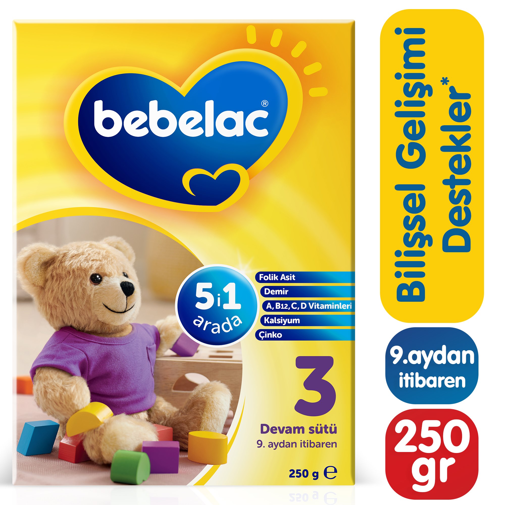 Bebelac 3 Devam Sütü 250 g 9-12 Ay 