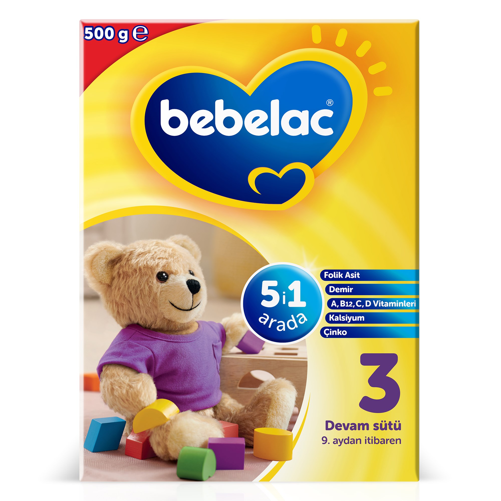 Bebelac 3 Devam Sütü 500 g 9-12 Ay 