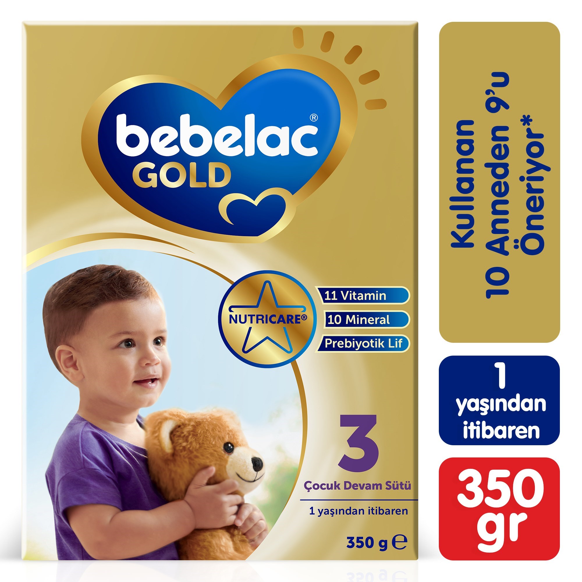 Bebelac Gold 3 Çocuk Devam Sütü 350 g 1 Yaş+ 