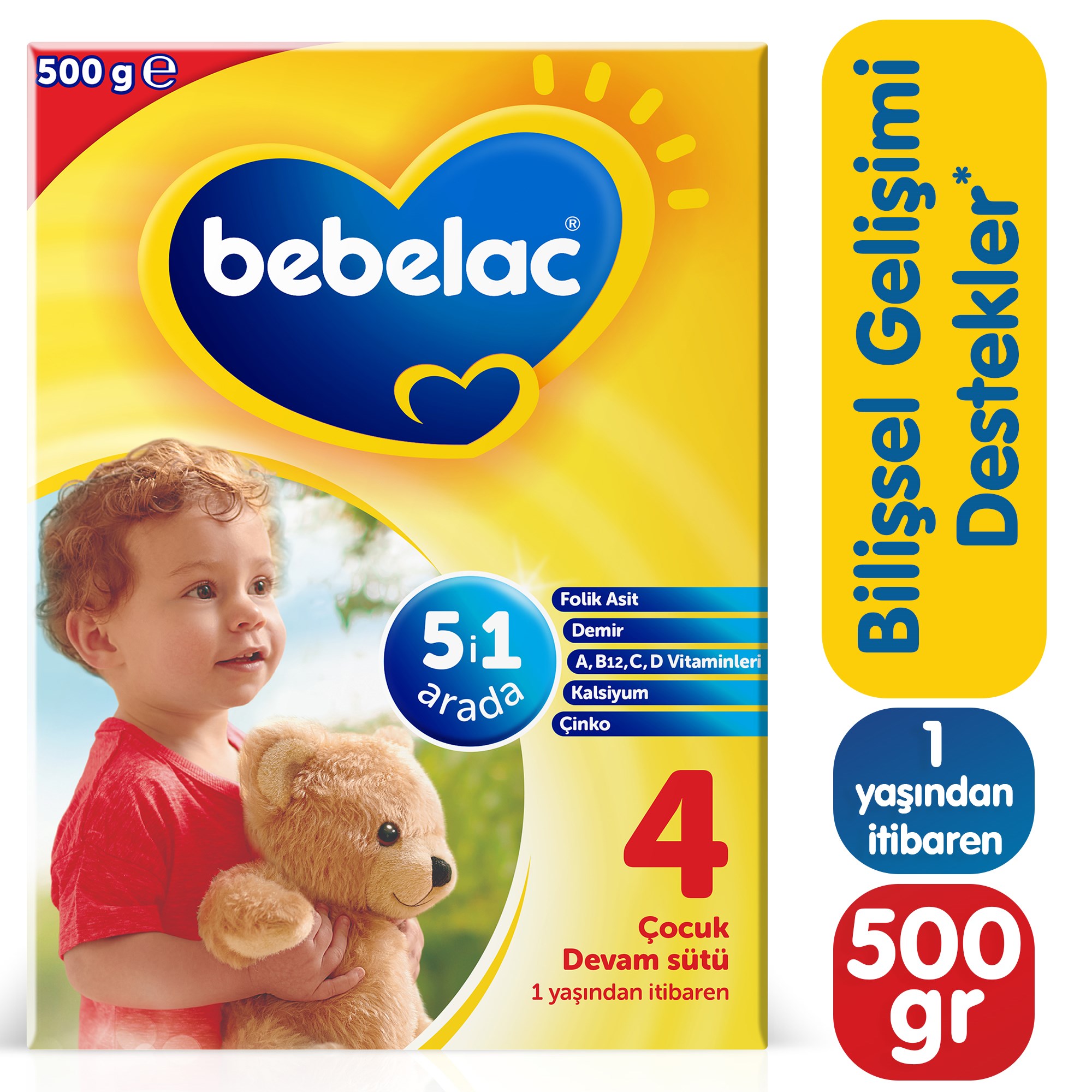 Bebelac 4 Çocuk Devam Sütü 500 g 1 Yaş+ 