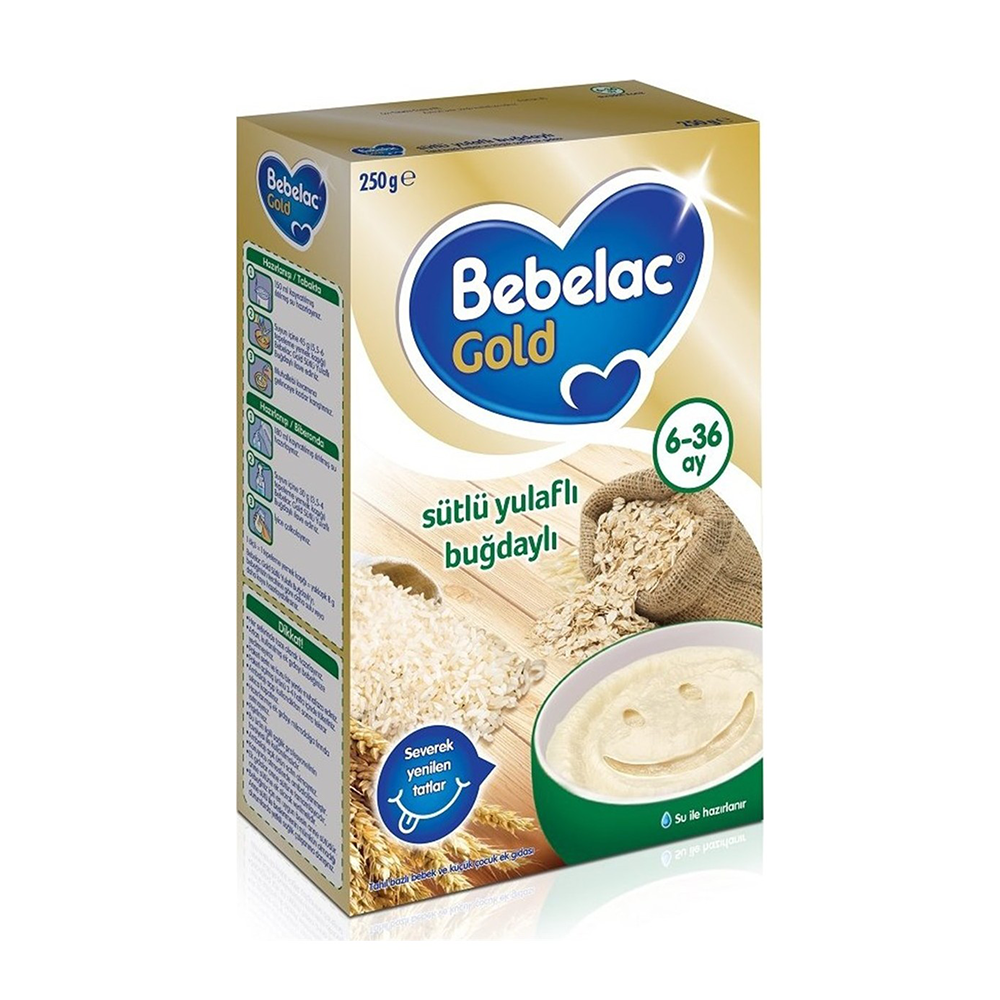 Bebelac Gold Sütlü Yulaflı Buğdaylı Kaşık Maması 250 gr 