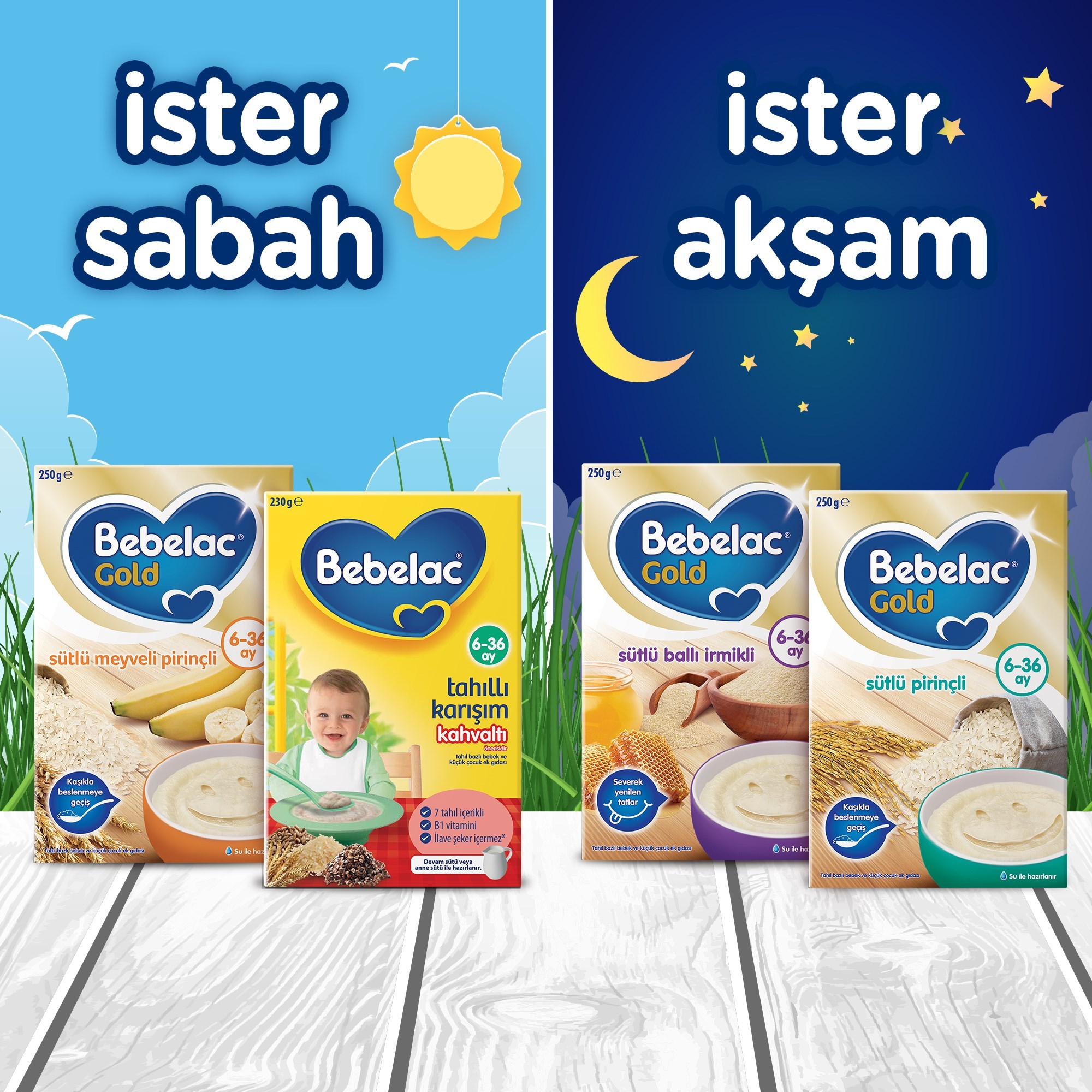 Bebelac Gold Sütlü Ballı İrmikli Kaşık Maması 250 g 6-36 Ay 