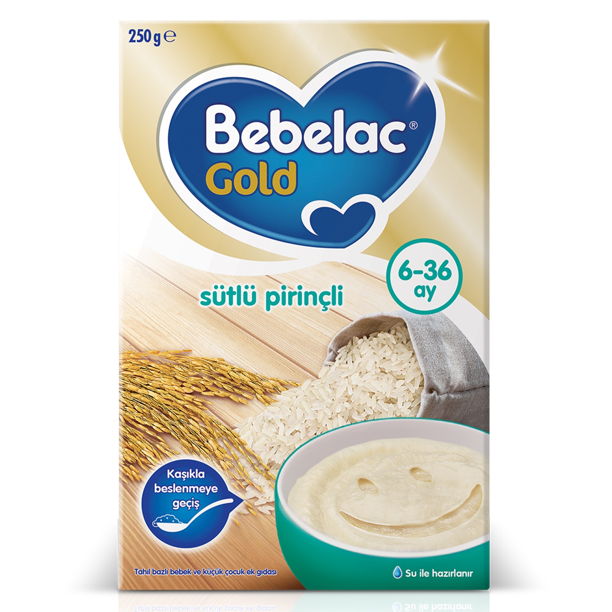 Bebelac Gold Sütlü Pirinçli Kaşık Maması 250 g 6-36 Ay 