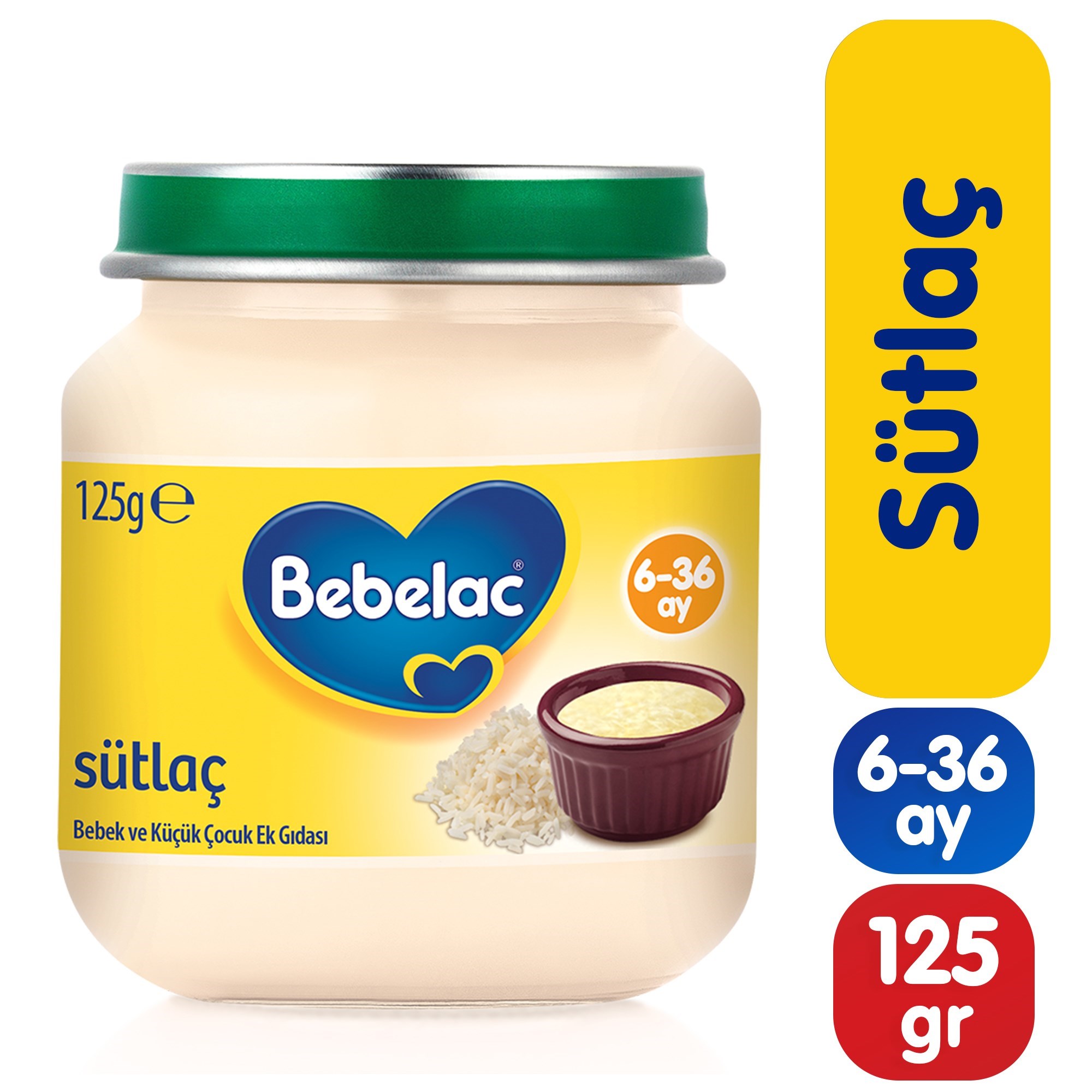 Bebelac Sütlaç Kavanoz 125 g 6+ Ay 