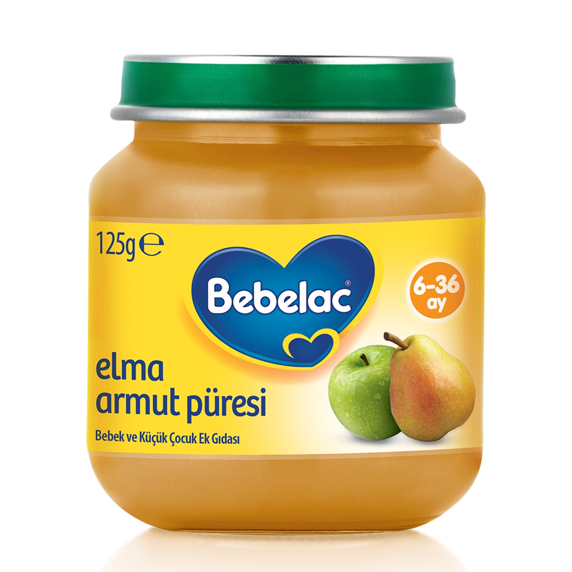 Bebelac Elma Armut Püresi 125 g 6+ Ay 