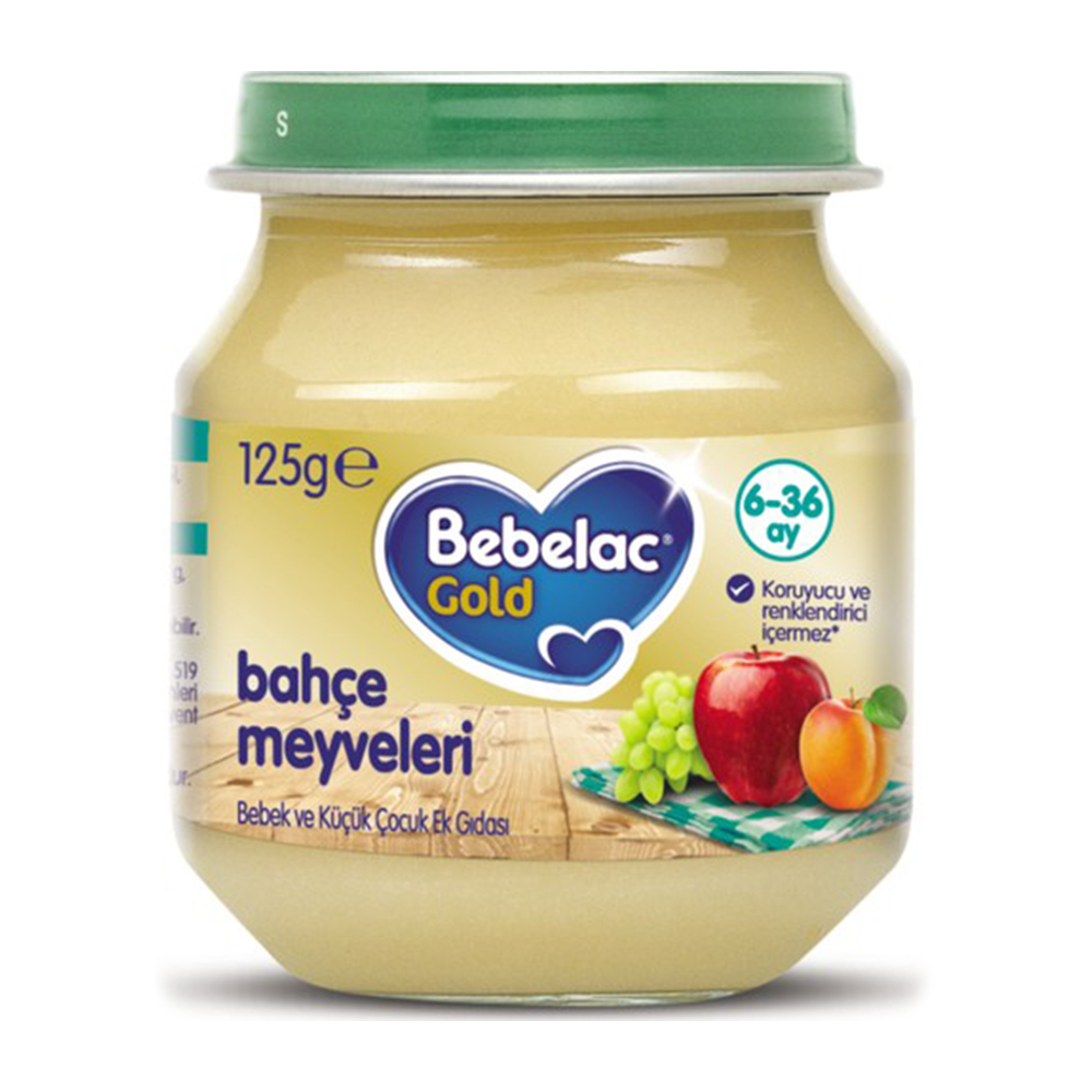 Bebelac Gold Bahçe Meyveleri Kavanoz Maması 125 gr 