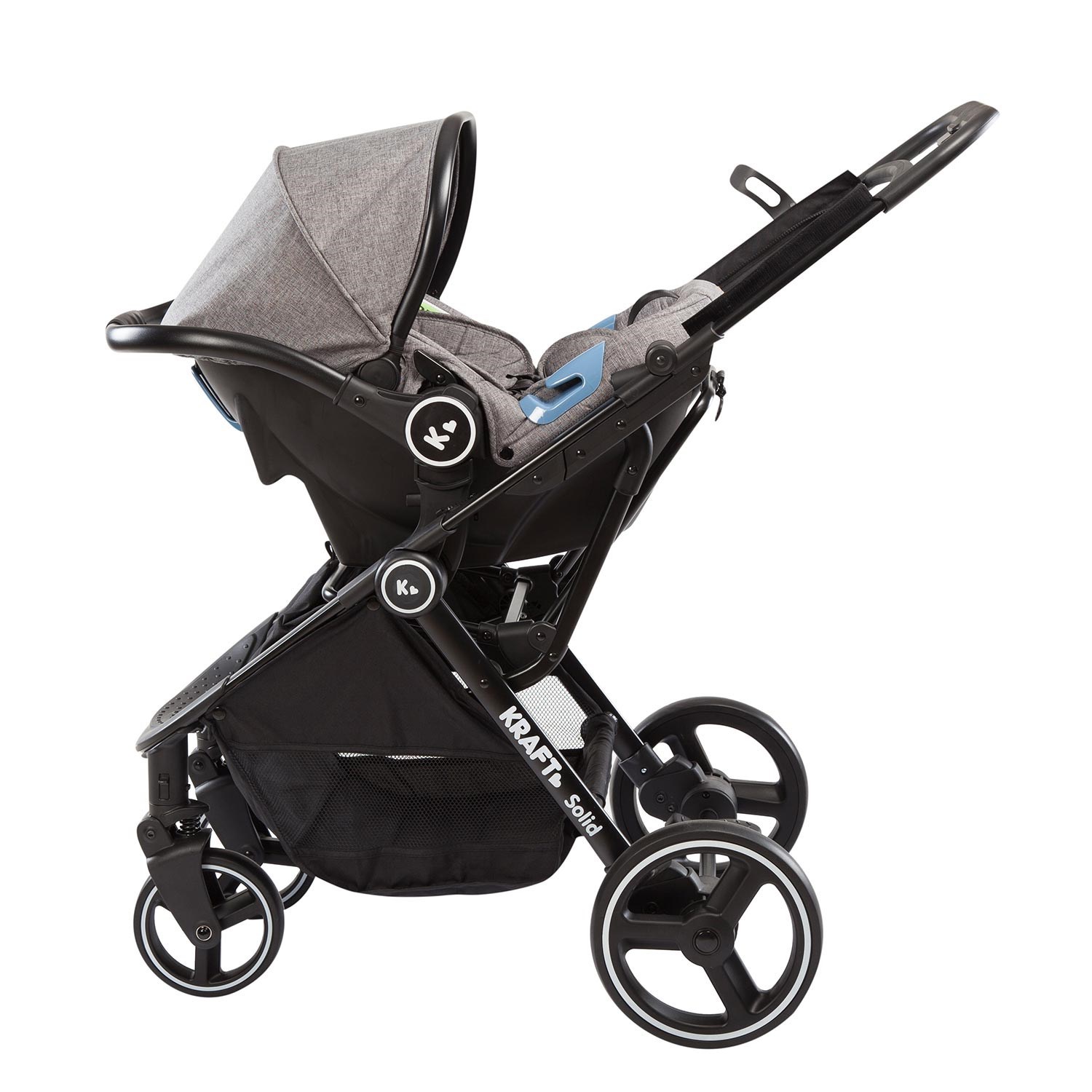 Kraft Solid Travel Bebek Arabası Black