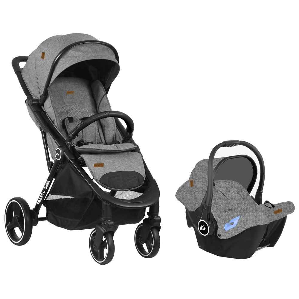 Kraft Solid Travel Bebek Arabası Grey