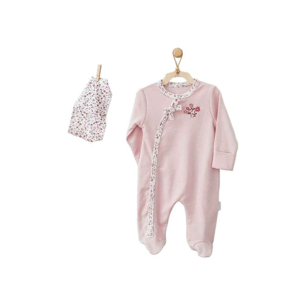 Andywawa Pink Flower Bebek Tulumu AC9513 Pink