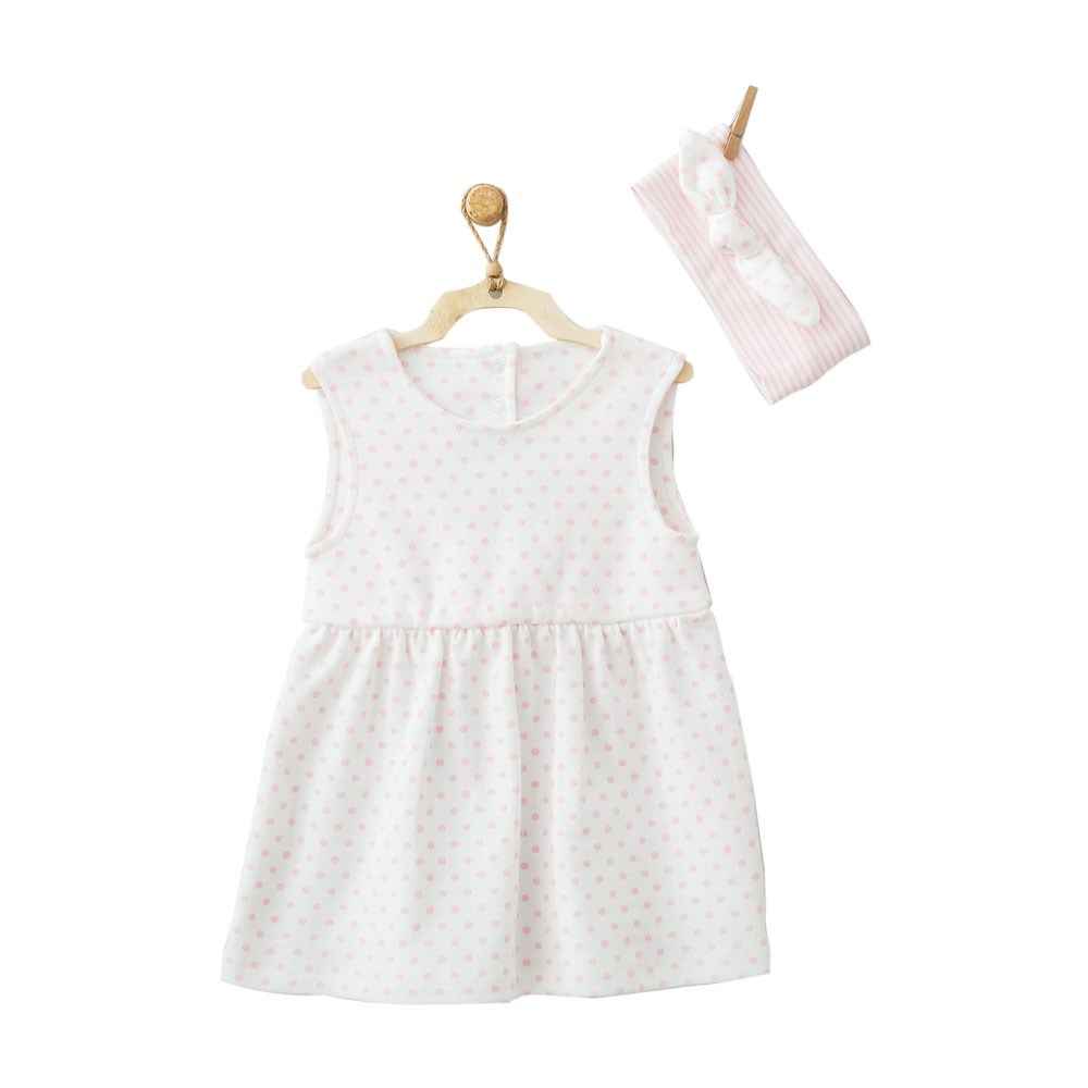 Andywawa Small Beatiful Kız Bebek Elbisesi AC9595 Pink