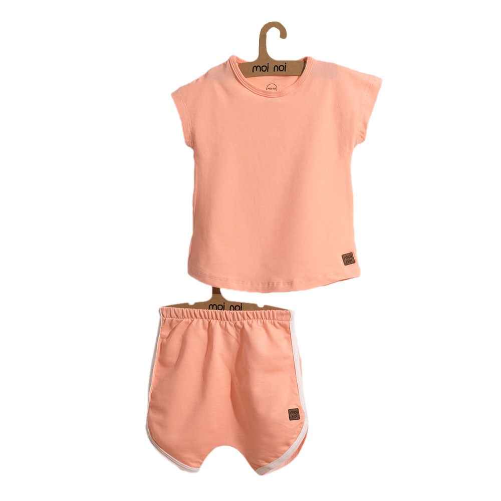 Moi Noi Did Bebe Tshirt Şort Takım 4033-41 Somon
