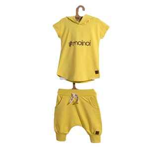 Moi Noi Bebe Tshirt Şort Takım 4036-28 Sarı