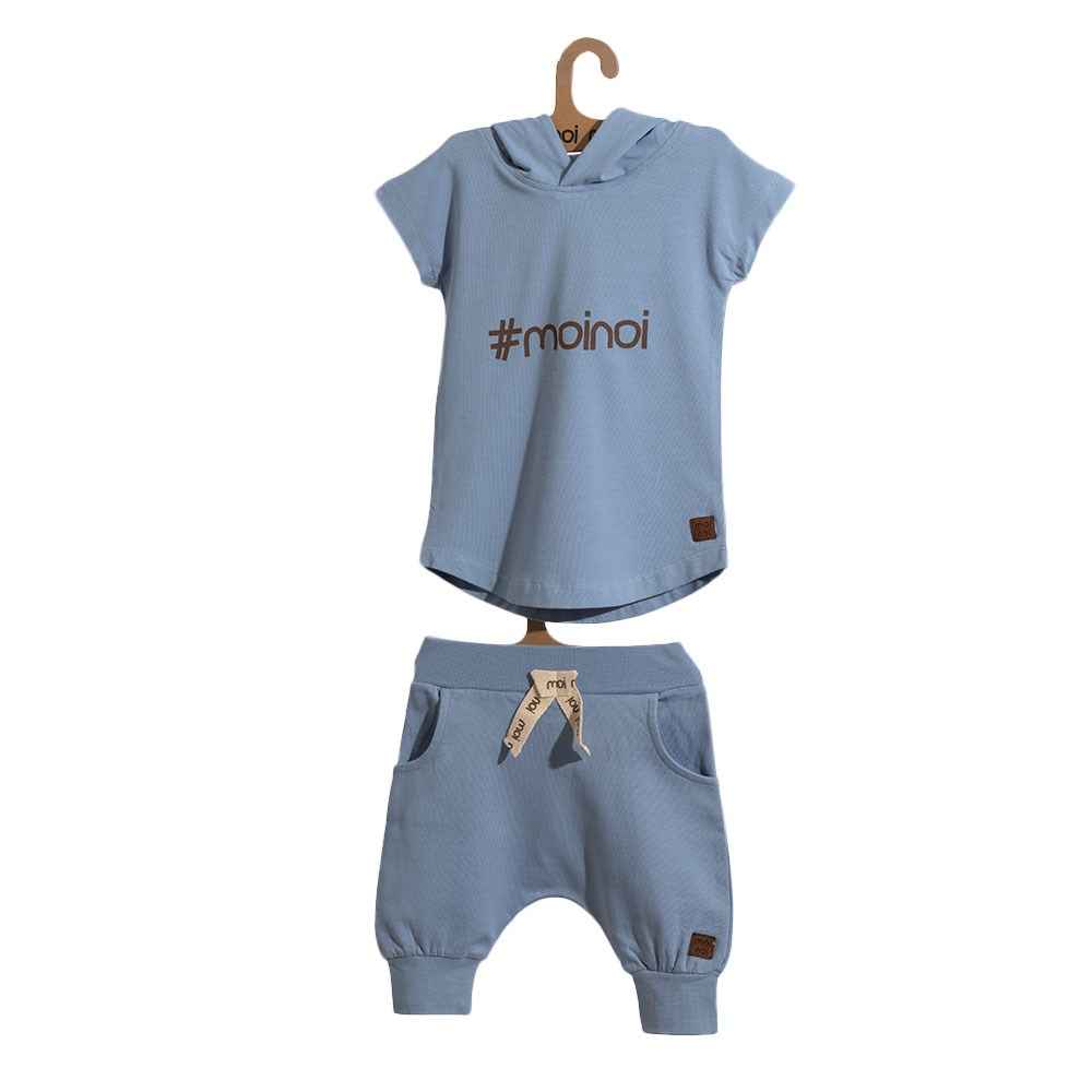 Moi Noi Çocuk Tshirt Şort Takım 4136-28 Mavi