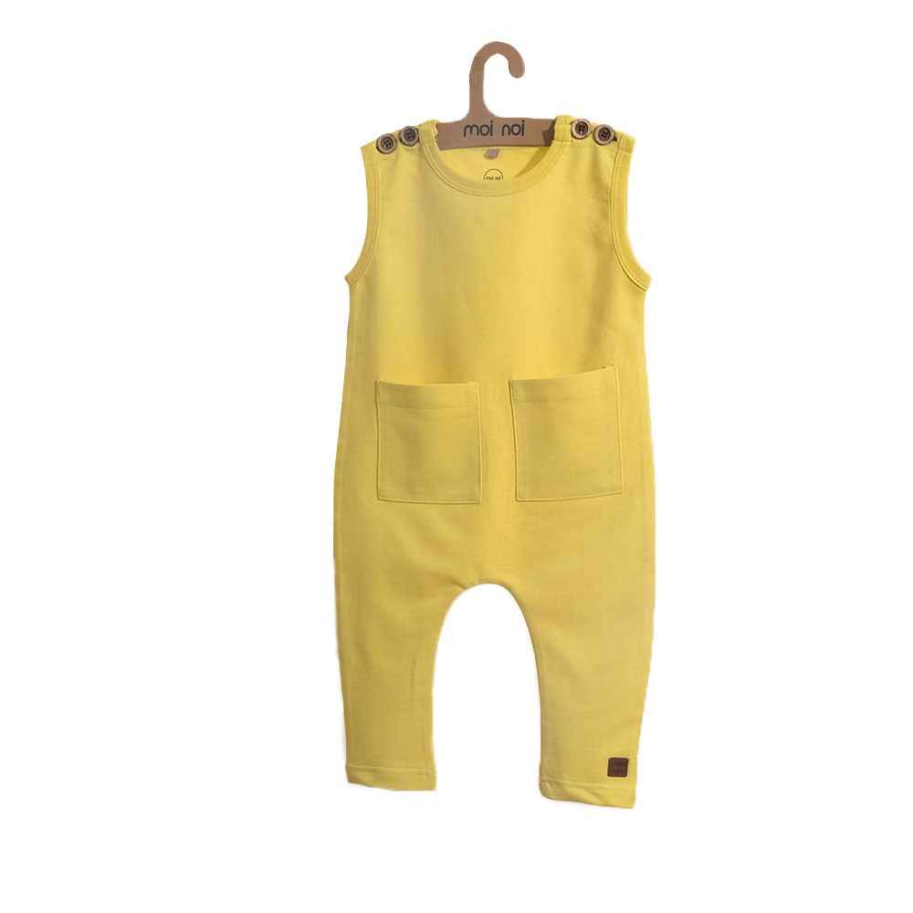 Moi Noi Önden İki Cepli Bebe Tulum 4044 Sarı