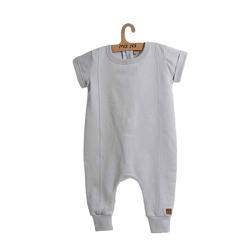 Moi Noi Boydan Dikişli Bebe Tulum 4057 Gri