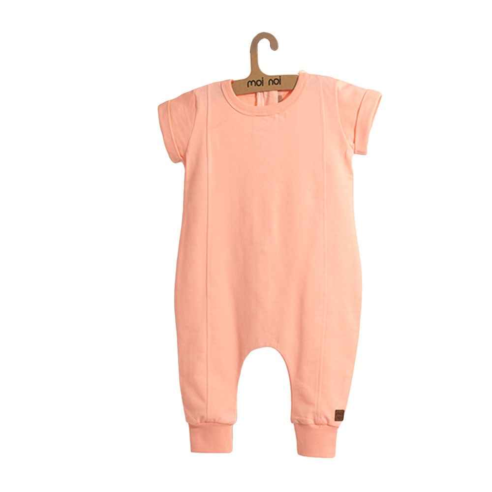 Moi Noi Boydan Dikişli Bebe Tulum 4057 Somon