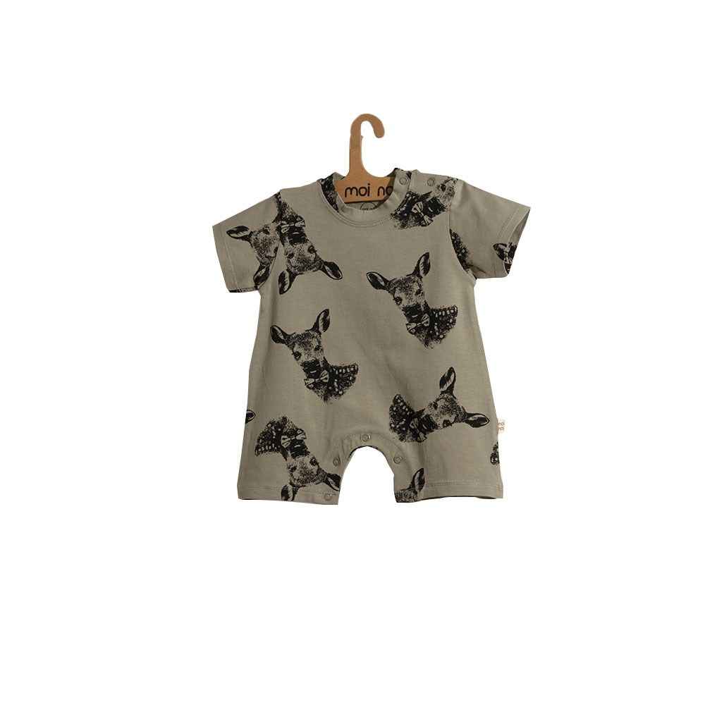 Moi Noi Şort Bebek Tulum 76004 Kahverengi
