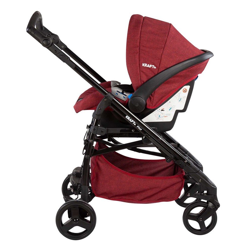Kraft Pilot Travel Sistem Bebek Arabası Red