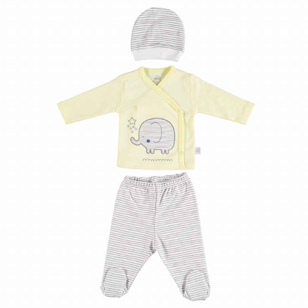Bibaby Bimini Little Elephant Bebek Alt Üst Takımı 73131 Sarı