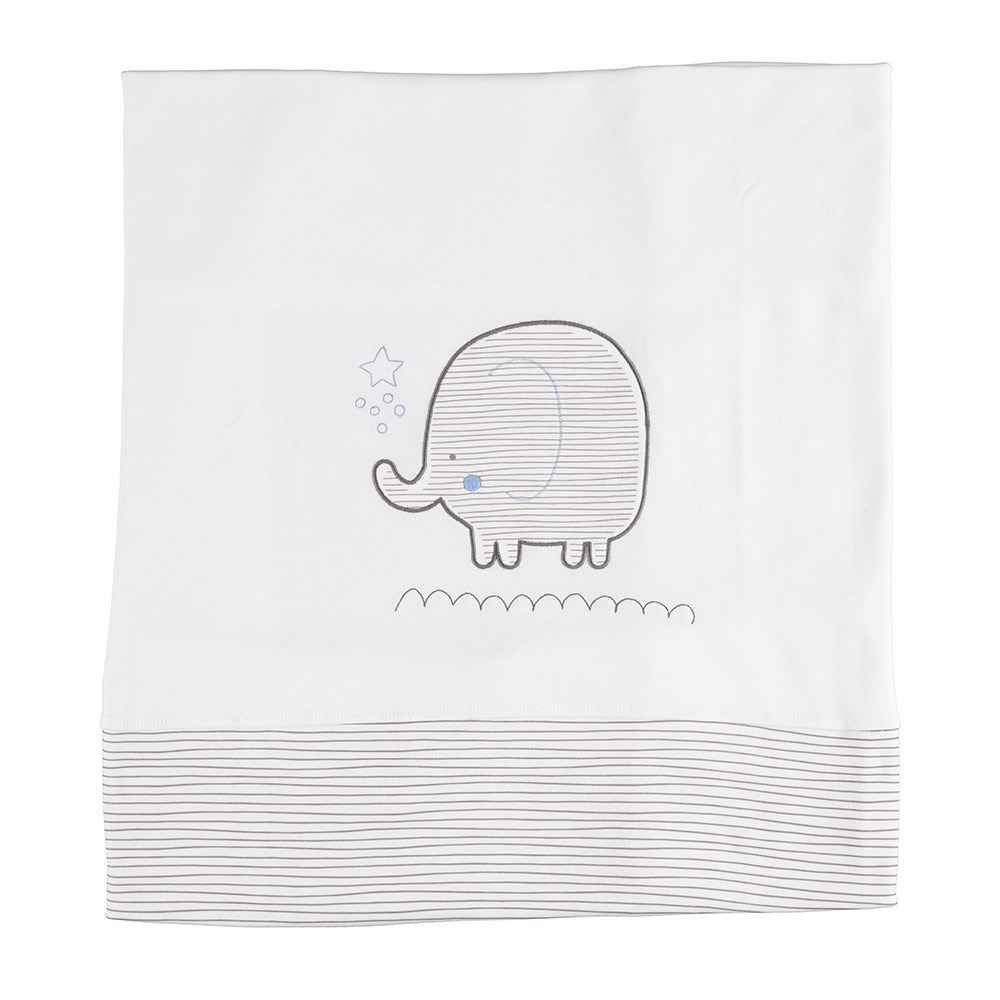 Bibaby Bimini Lıttle Elephant Tek Bebek Battaniyesi 64379 Ekru