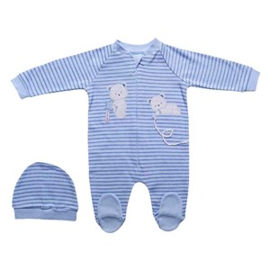 Caramell Bebek Tulum Set TE5461 Mavi