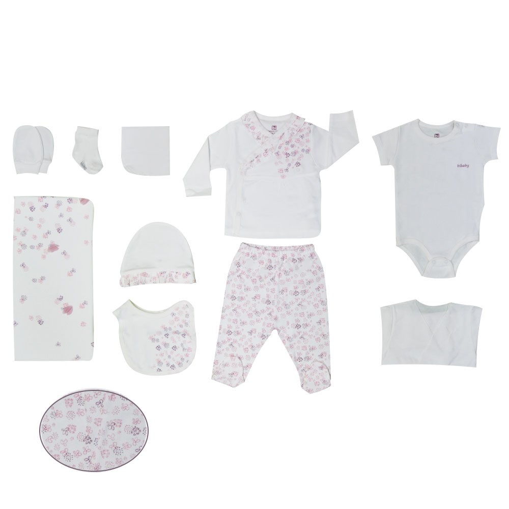 Bibaby Pink Clover Hastane Çıkışı 10'lu Set 63119 Ekru