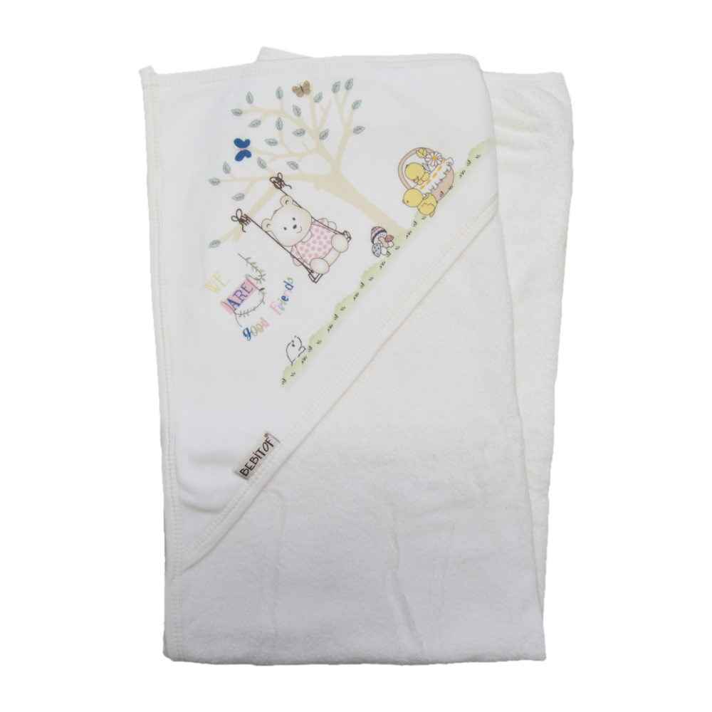 Bebitof Salıncak Nakışlı Bebek Havlusu 3242 Pembe