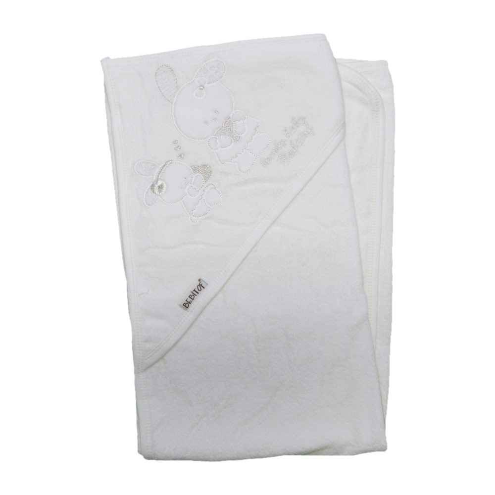 Bebitof Organze Tüllü Kız Bebek Havlusu 3110 Krem