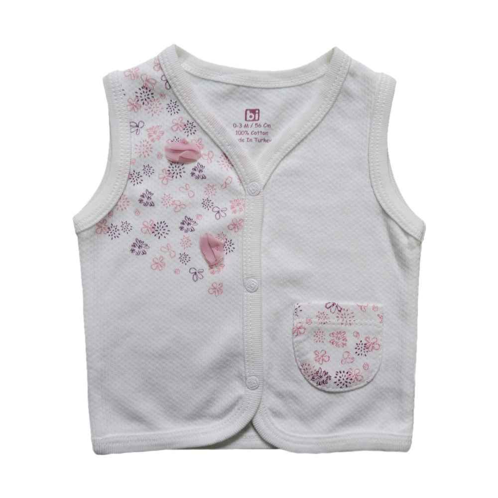 Bibaby Pink Clover Yelek 61274 Ekru