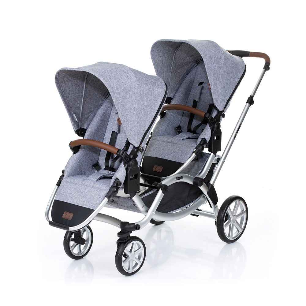 Abc Design Zoom İkiz Bebek Arabası Graphite Grey
