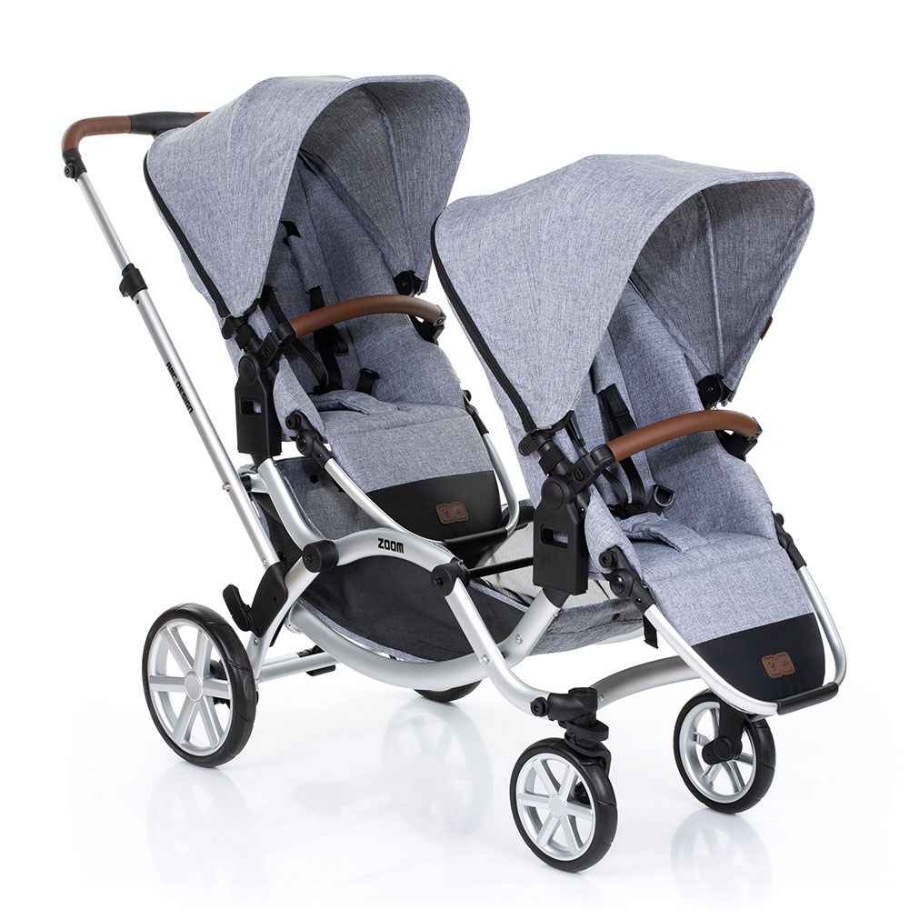 Abc Design Zoom İkiz Bebek Arabası Graphite Grey