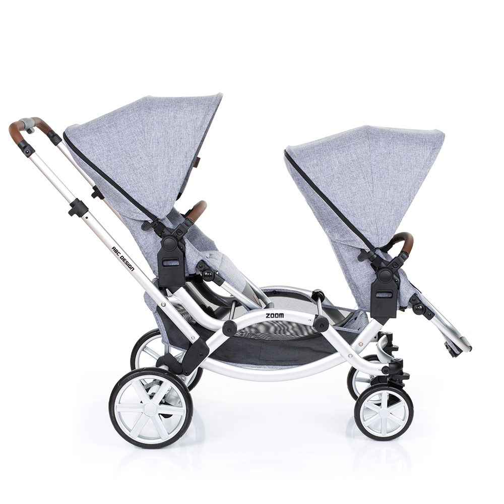 Abc Design Zoom İkiz Bebek Arabası Graphite Grey