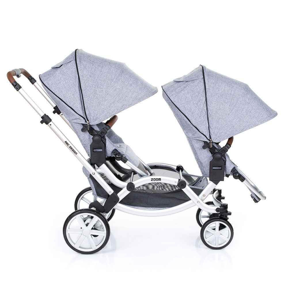 Abc Design Zoom İkiz Bebek Arabası Graphite Grey