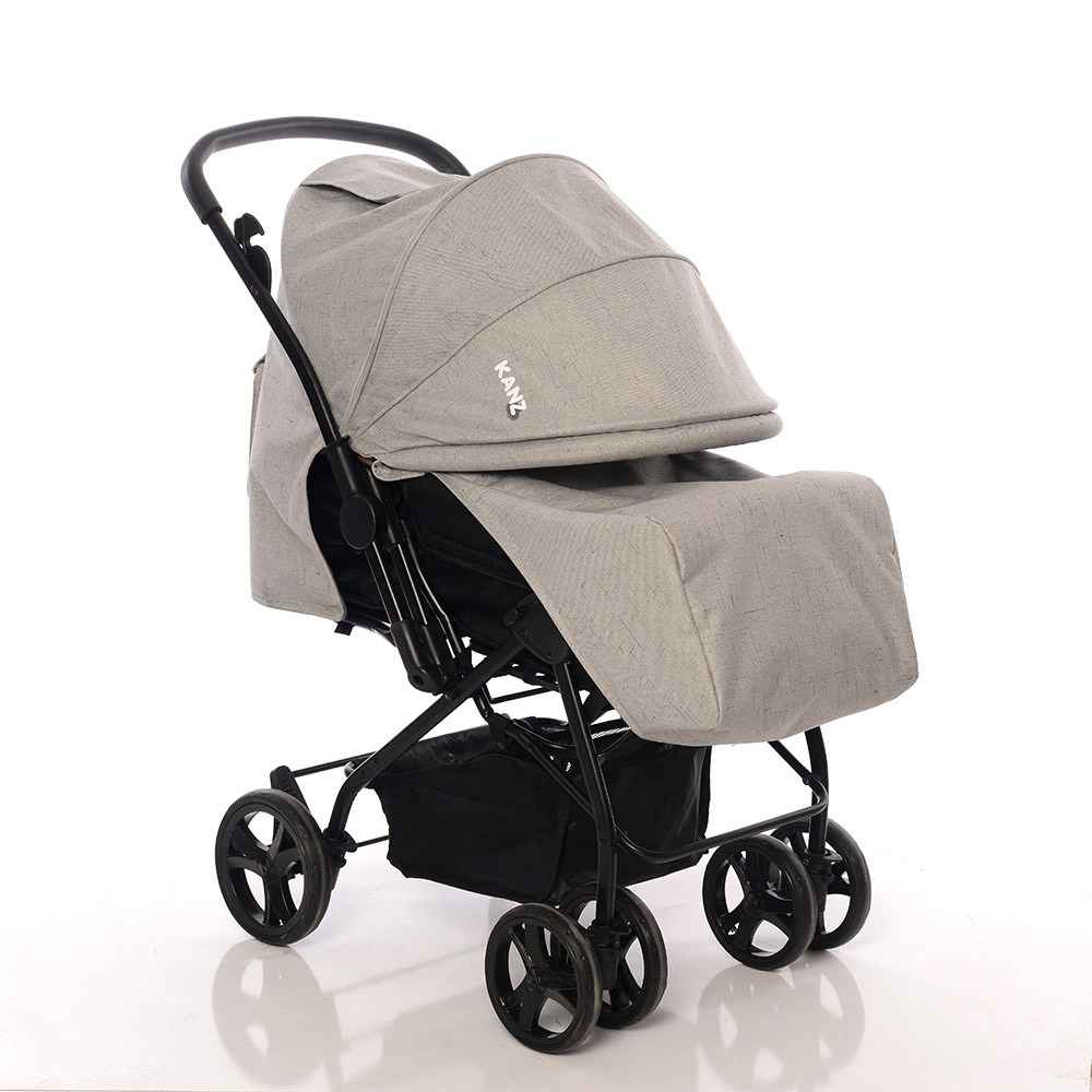 Kanz Rainer KZ1005 Çift Yönlü Bebek Arabası Gri