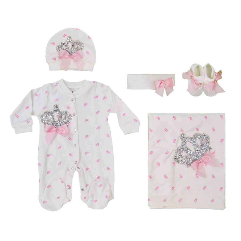 Eda Baby 5'li Hastane Çıkış Seti Pembe