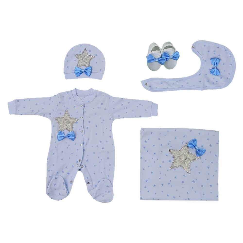 Eda Baby 5'li Hastane Çıkış Seti 1187 Mavi